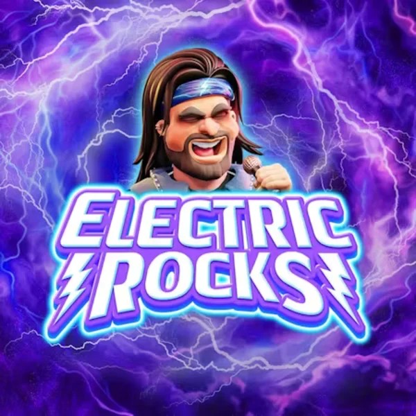 Electric Rocks slot logo by Inspired Gaming at PiperSpin Casino