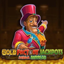 Jackpots logo of Gold Factory Jackpots Mega Moolah from Aurum Signature Studios at PiperSpin Casino