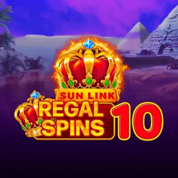 Regal Spins 10 by PatePlay, showcased at piperspins.de – game logo